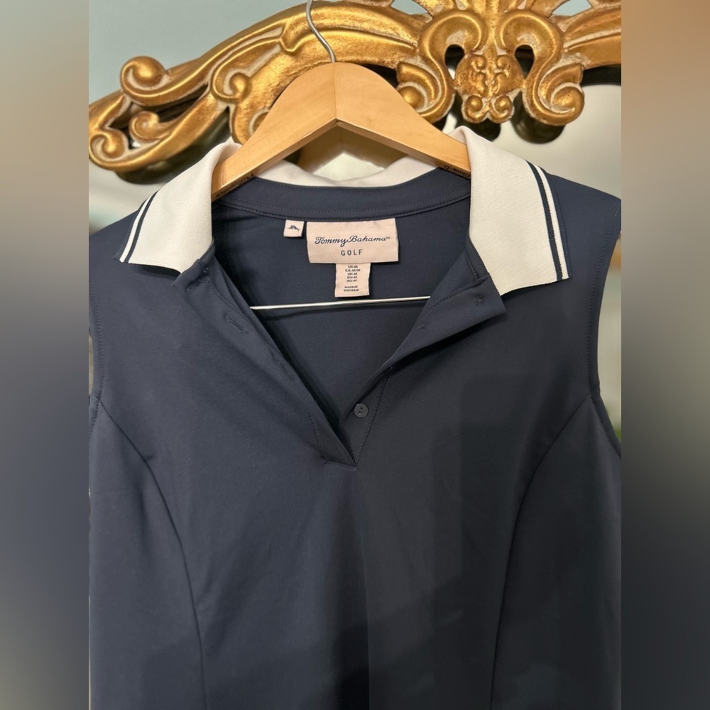 Tommy Bahama Golf Sleeveless Polo Dress – Navy – Size M - Picture 3 of 5